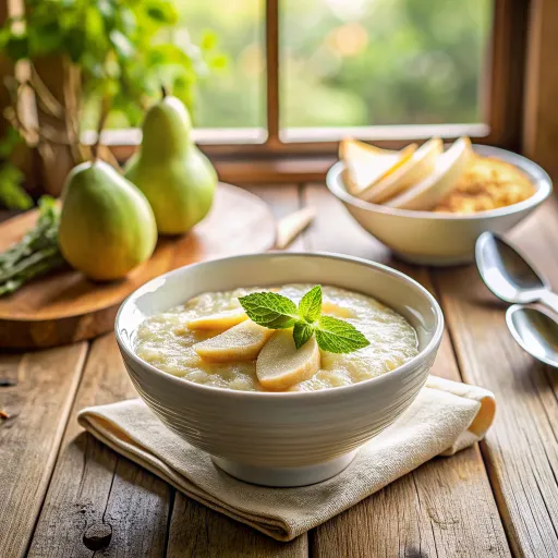 Kokosowa Kasza Jaglana z Gruszką i Miętą