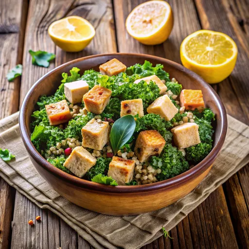 Pikantna Zielona Sałatka z Jarmużem i Komosą Ryżową